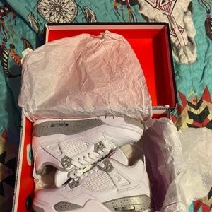 Jordan 4 white Oreo tech gray